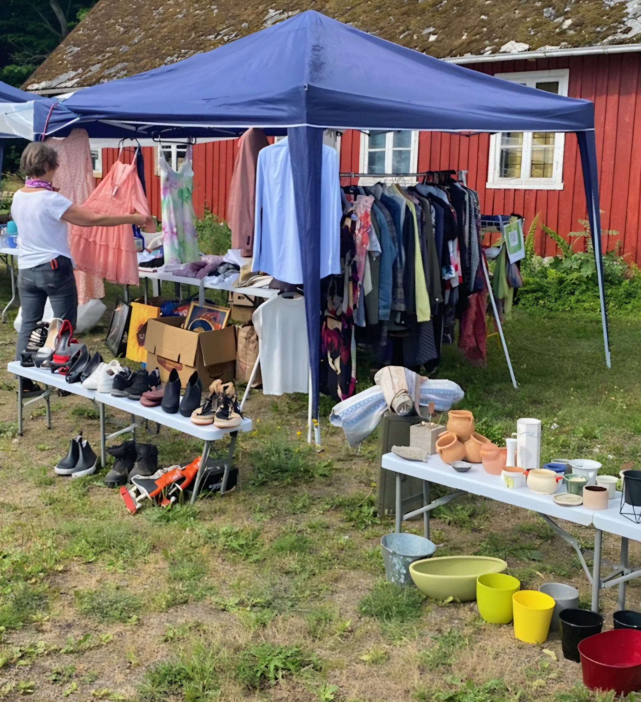 Gårdsloppis i Skåne
